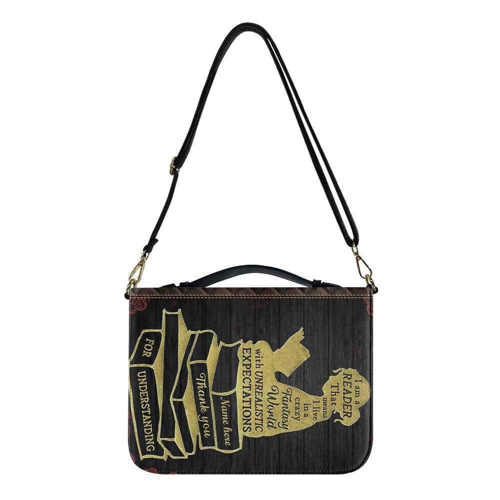 CHRISTIANARTBAG Book Covers - I Am Reader That Means in a crazy Fantasy World - Personalized Book Cover.