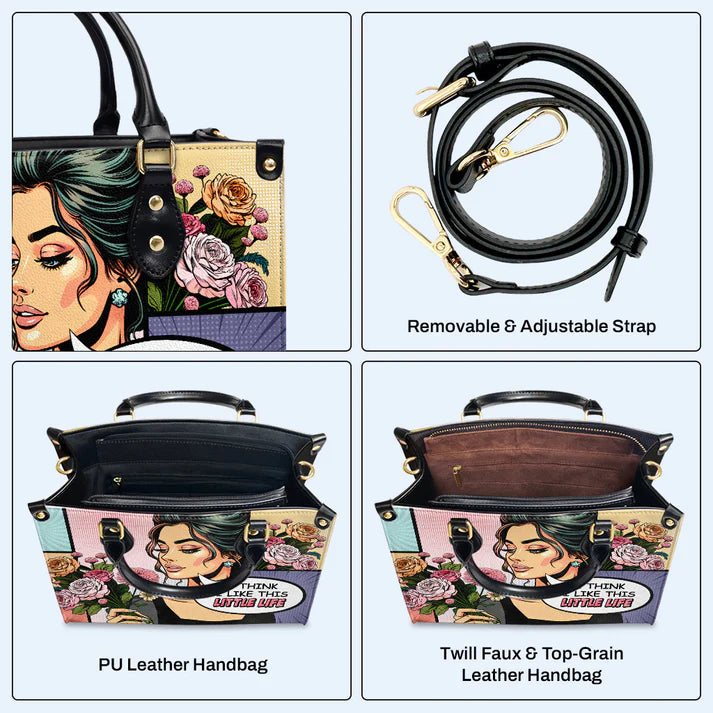 Customizable Comic Art Leather Handbag – CHRISTIANARTBAG - CABLTHB01020424.
