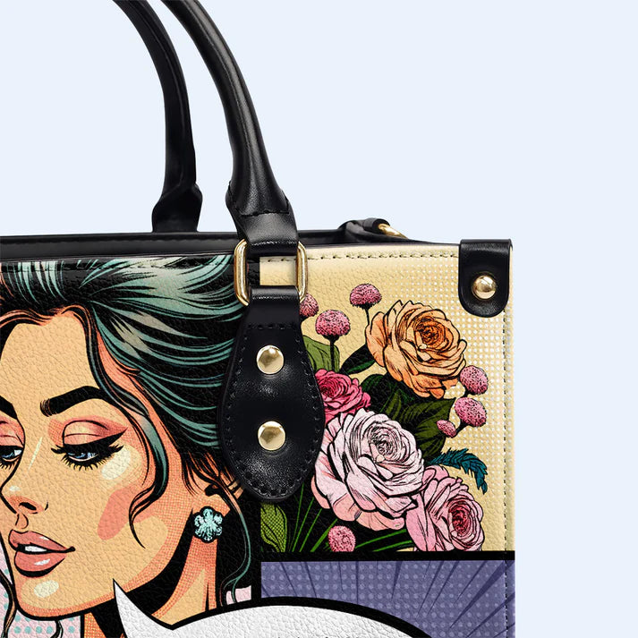 Customizable Comic Art Leather Handbag – CHRISTIANARTBAG - CABLTHB01020424.