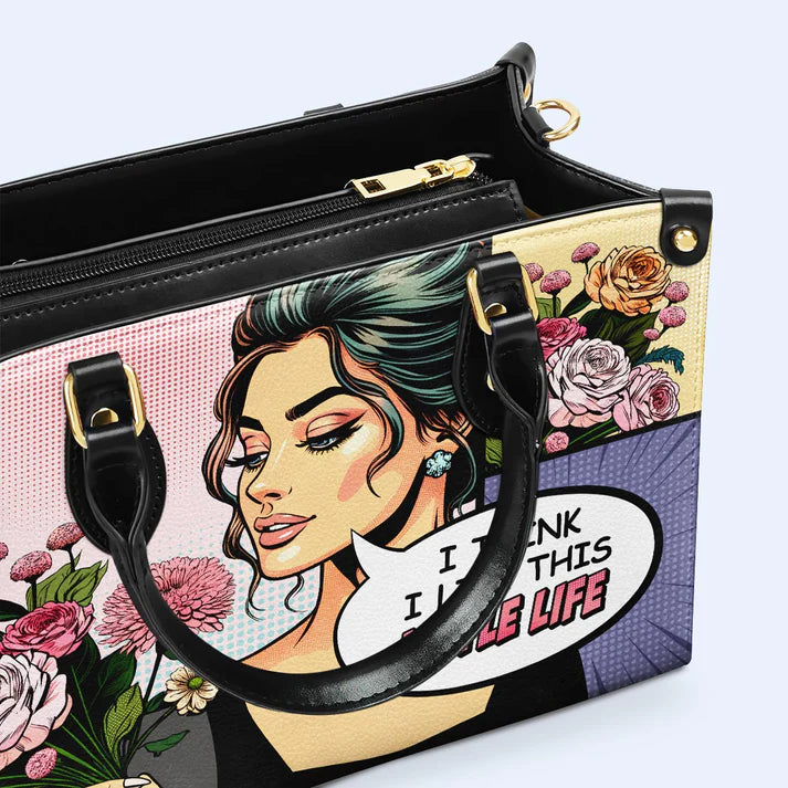 Customizable Comic Art Leather Handbag – CHRISTIANARTBAG - CABLTHB01020424.