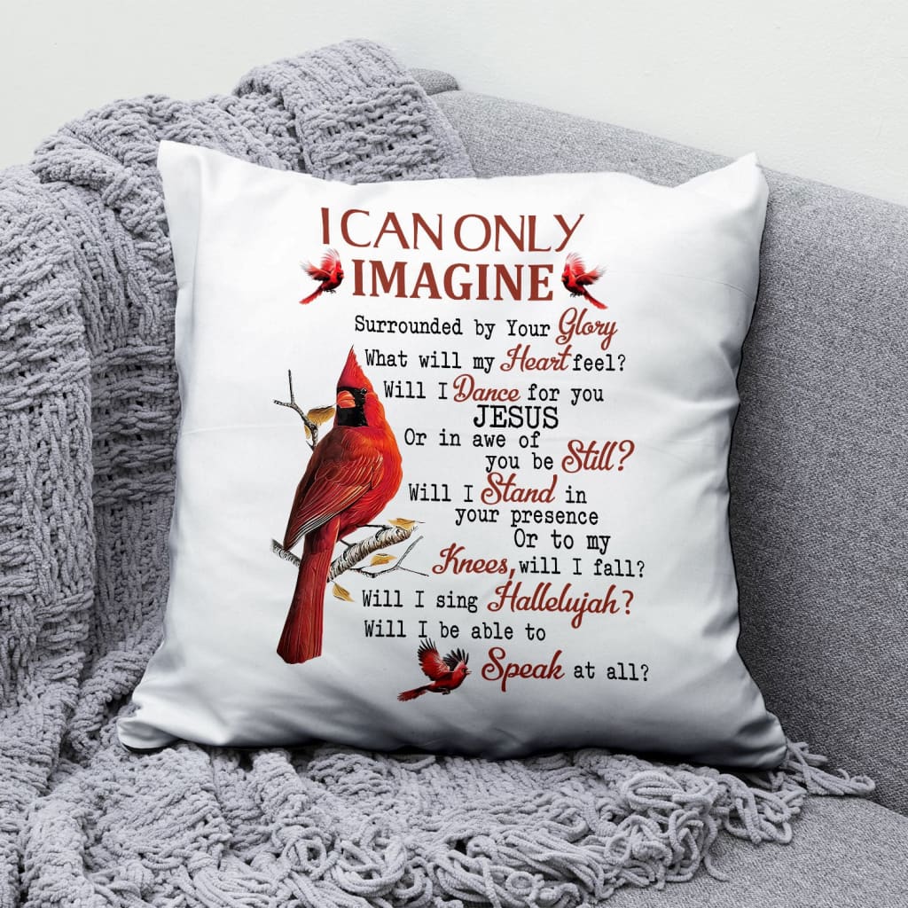 Christianartbag Pillow, I Can Only Imagine, Personalized Throw Pillow, Christian Gift, Christian Pillow, Christmas Gift. - Christian Art Bag