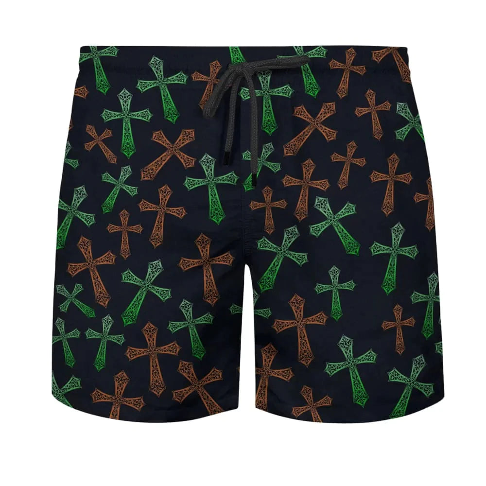 Christianartbag Hawaiian Shirt, I Don't Need Luck I've Got Jesus Gnome Patrick Day Hawaiian Shirt, Christian Hawaiian Shirts For Men & Women. - Christian Art Bag