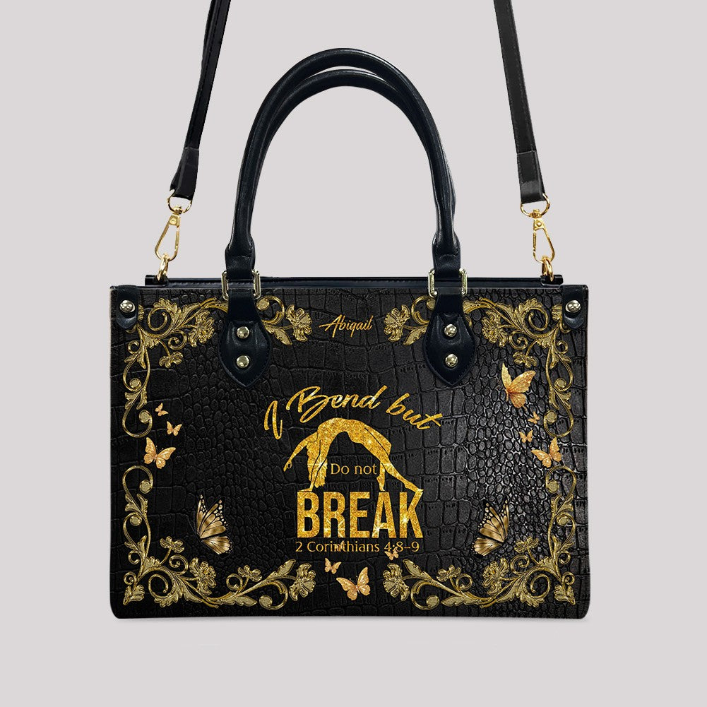 Custom “I Bend But Do Not Break” Bible Verse Bag – Personalized Christian Handbag