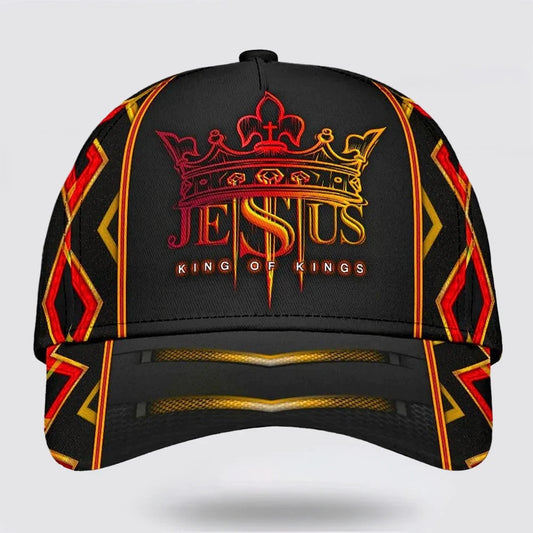 Christianartbag Hat, Personalized Name Classic Cap with Jesus King Of Kings Design, Personalized Hat, Christian Hat, CABHAT13141223. - Christian Art Bag