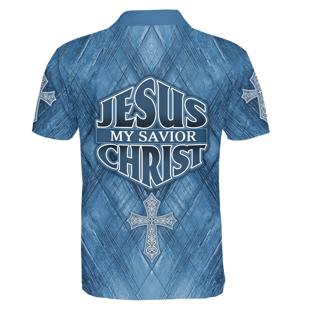 Christianartbag Polo Shirt, Jesus My Savior Christ Cross Polo Shirt, Christian Shirts & Shorts, CAB0120923. - Christian Art Bag