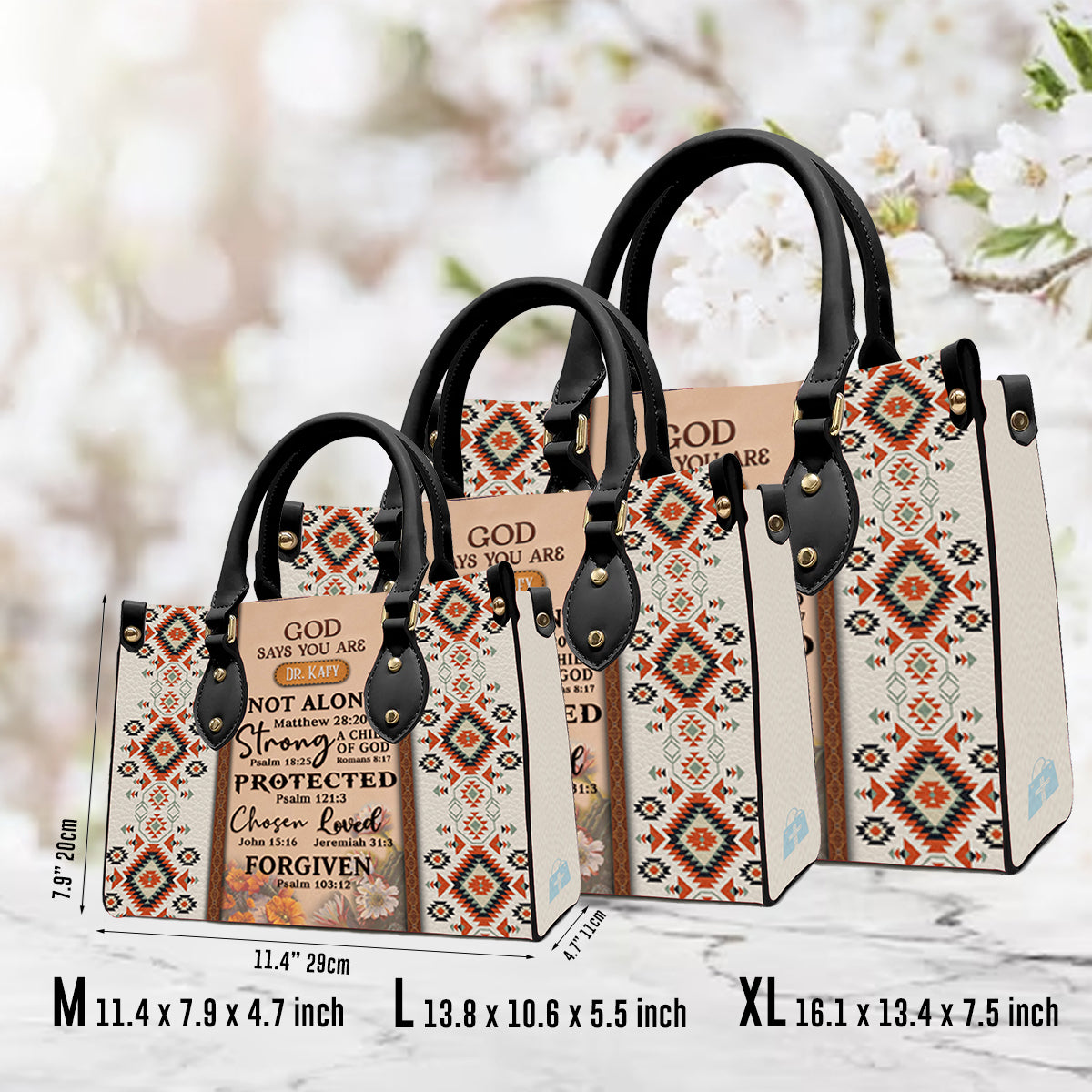 Christianartbag Handbags, GOD Says You Are Leather Handbag, Vintage hand-woven southwest lacing design Leather Handbag, Gifts for Women, CABLTB01131023. - Christian Art Bag