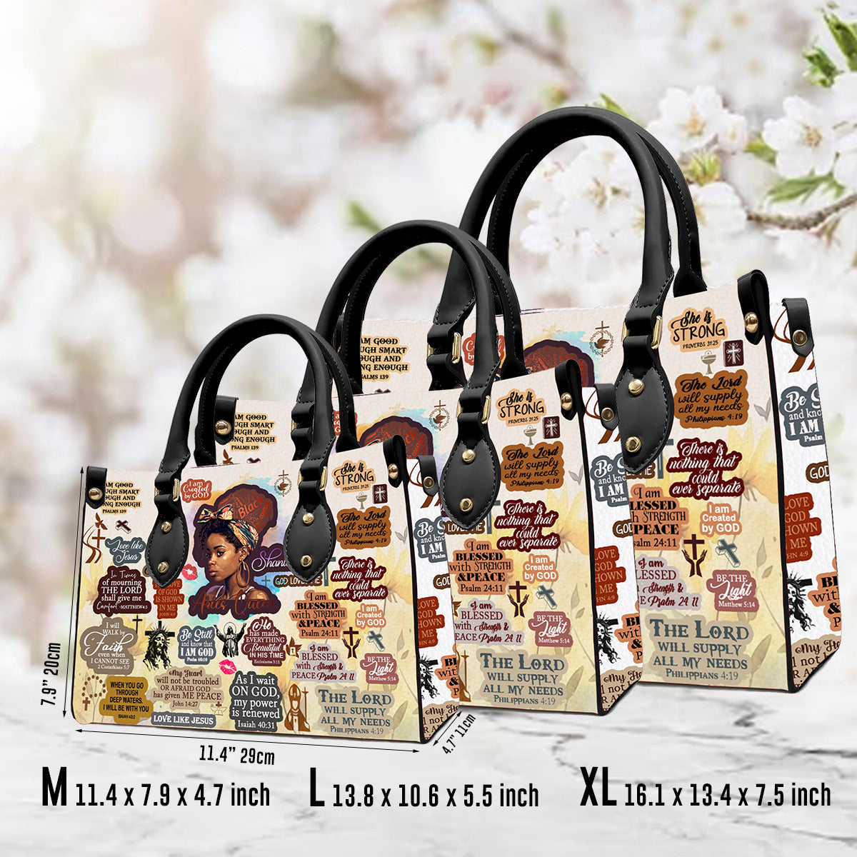 Christianartbag Handbags, Personalized Designs with Women of Color, Bible Verses, and Zodiac Signs – Add Your Name for a Unique Touch, Handbag Design, Black Women Leather Handbag, Gifts for Women, CABLTB01191223. - Christian Art Bag