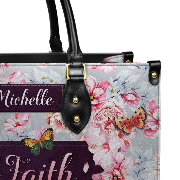 Christianartbag Handbags, Let Your Faith Be Bigger Than Your Fear, Handbag Design, Monogram Leather Handbag, Gifts for Women, CABLTB05271223. - Christian Art Bag