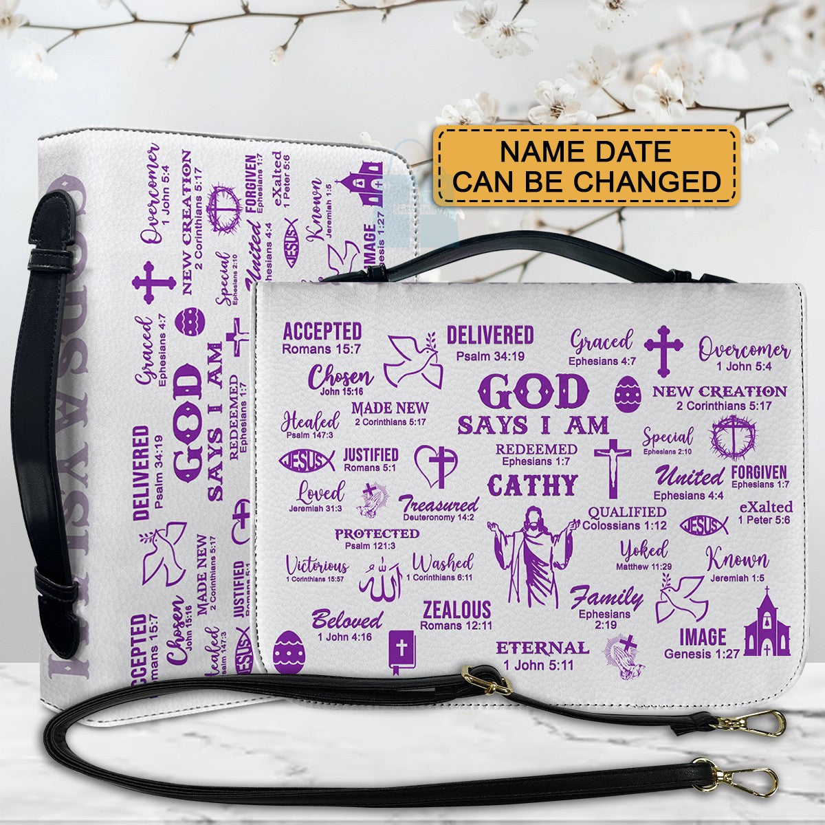 CHRISTIANARTBAG Bible Cover - Uncover the sacred meaning of your name - Personalized Bible Cover, CABBBCV0129924.