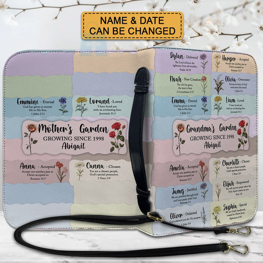 CHRISTIANARTBAG Bible Cover - A Meaningful Gift for Moms & Grandmas - A Special Christian Gift for Moms - Mother’s & Grandma’s Garden Personalized Bible Cover, CABBBCV01280325