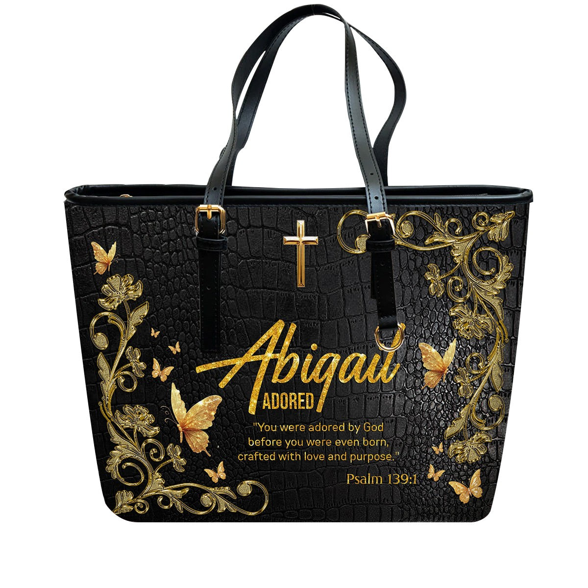 CHRISTIANARTBAG Handbags - Uncover the sacred meaning of your name - Custom Name & Color - Personalized Leather Handbag - CABLTB01090625