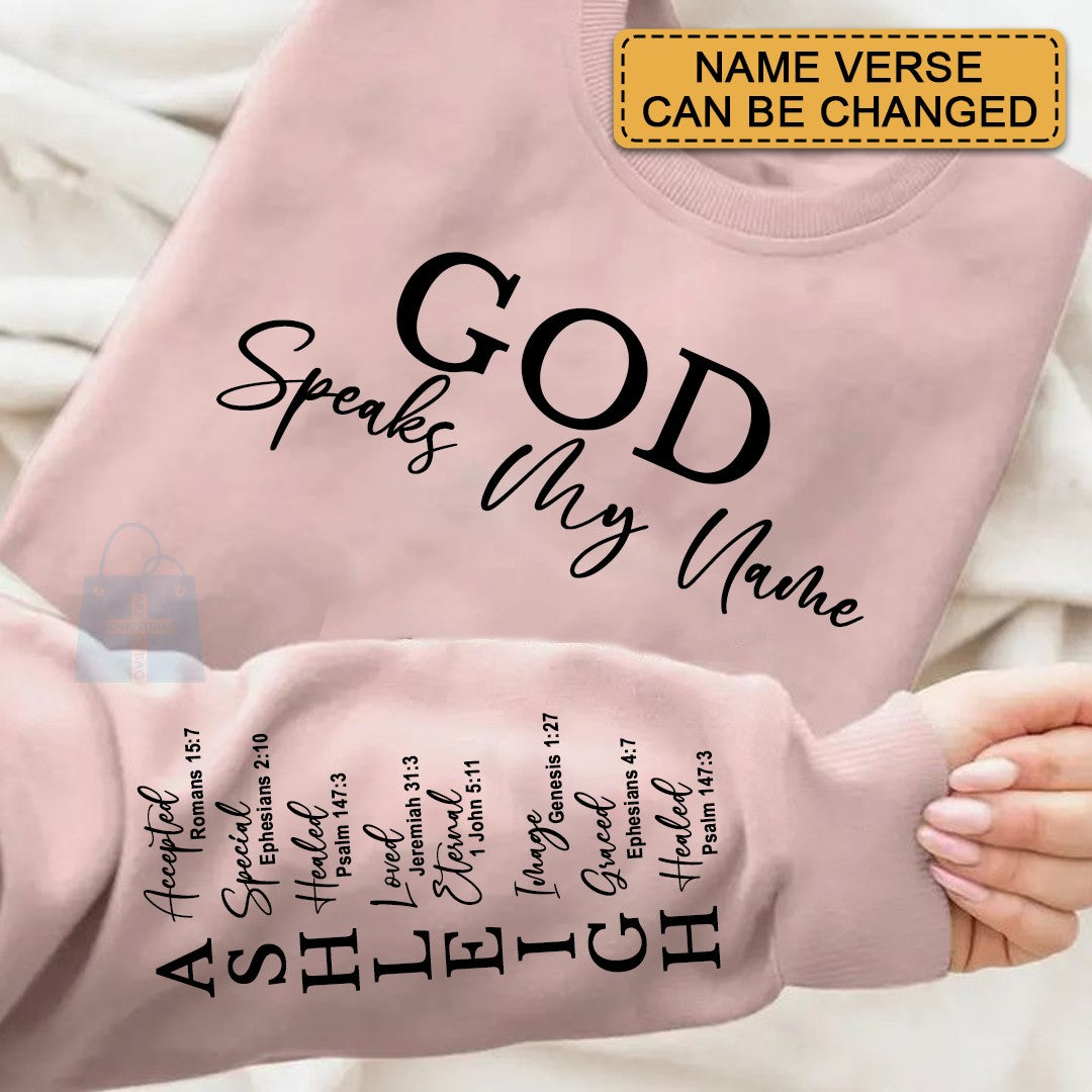 CHRISTIANARTBAG Personalized Sweatshirt for Kids : Uncover the sacred meaning of your name - GOD Says I Am - Personalized T-Shirt - CAB01010324
