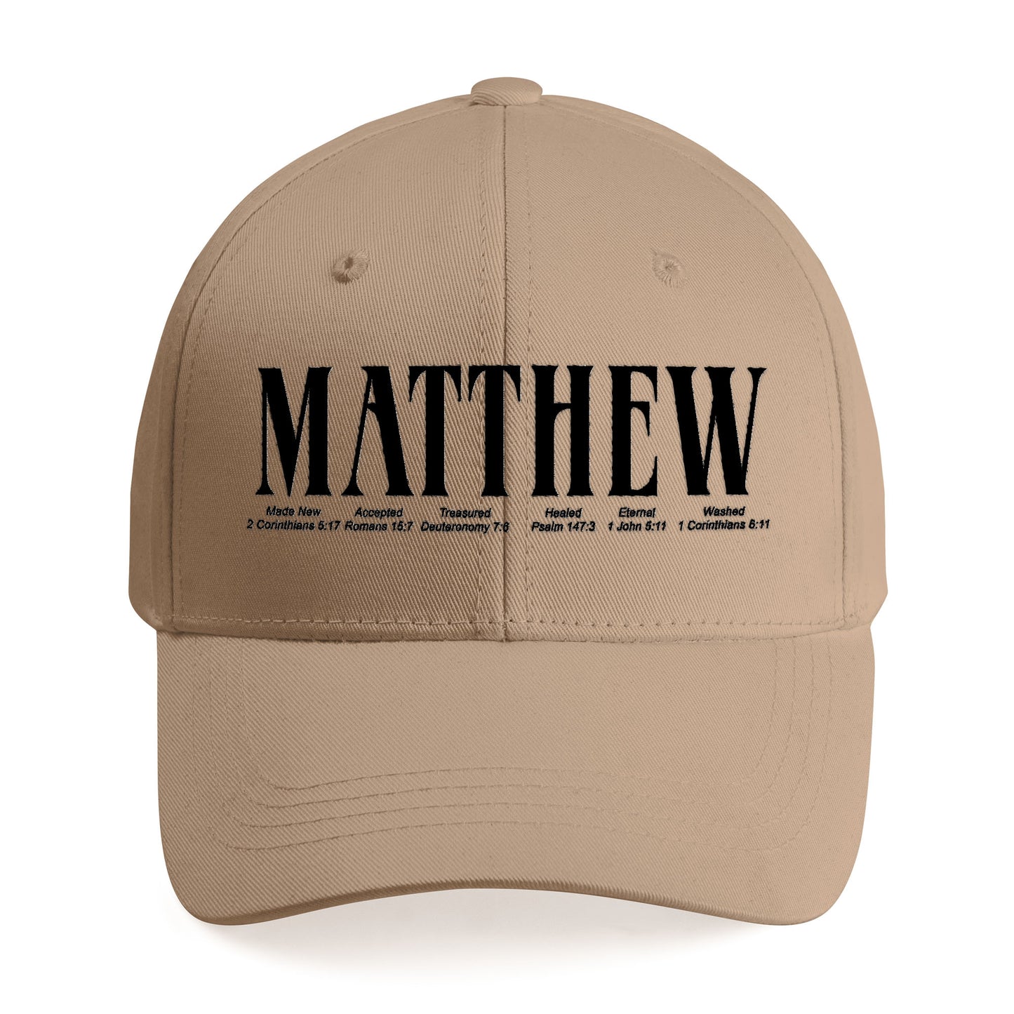 Personalized Embroidered Bible Verse Cap – Custom Name Christian Hat by CHRISTIANARTBAG
