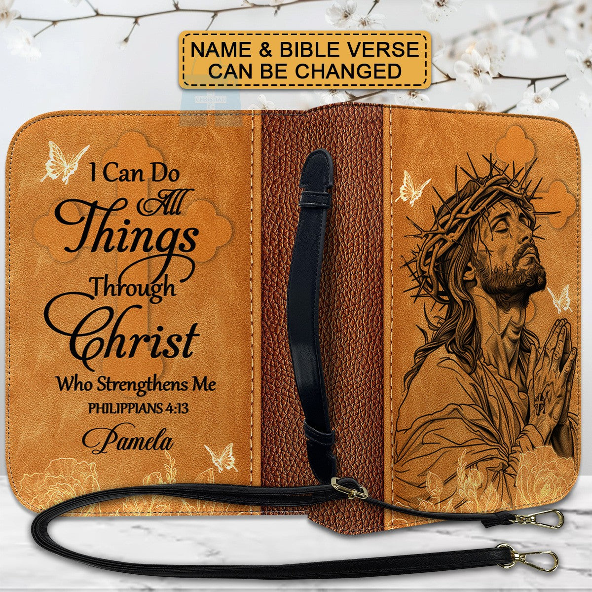 CHRISTIANARTBAG Bible Cover - God’s Plans will always be Greater - Custom Name and Bible Verse - Personalized Bible Cover, CABBBCV014925