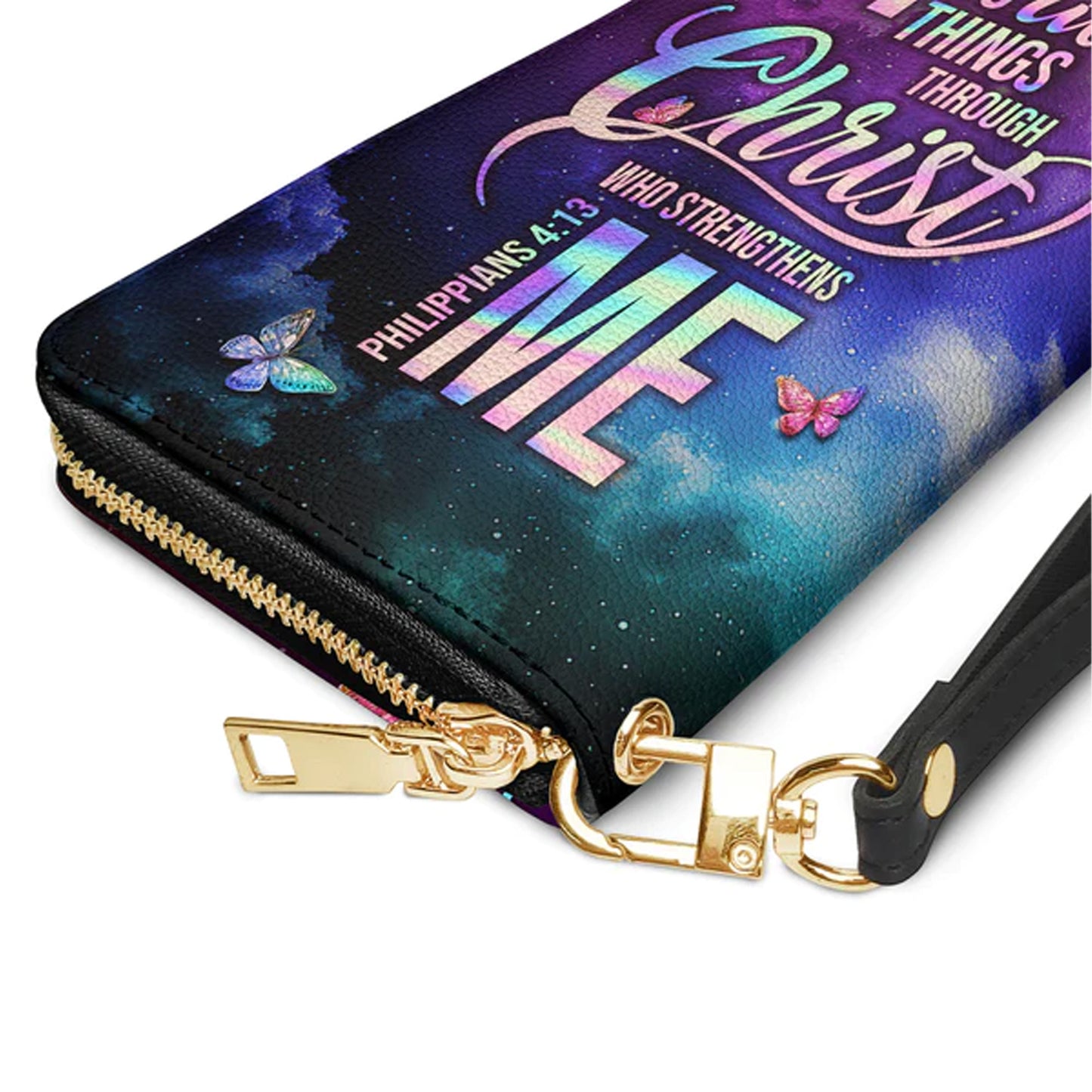 Christianartbag Clutch Purse, I Can Do All Things Through Christ Philippians 4 13 Clutch Purse For Women, Personalized Name, Christian Gifts For Women, CAB08050124. - Christian Art Bag