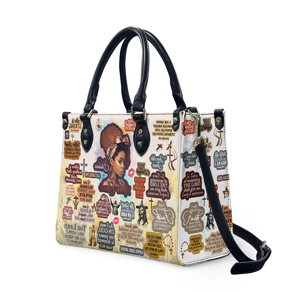 Christianartbag Handbags, Personalized Designs with Women of Color, Bible Verses, and Zodiac Signs – Add Your Name for a Unique Touch, Handbag Design, Black Women Leather Handbag, Gifts for Women, CABLTB01191223. - Christian Art Bag