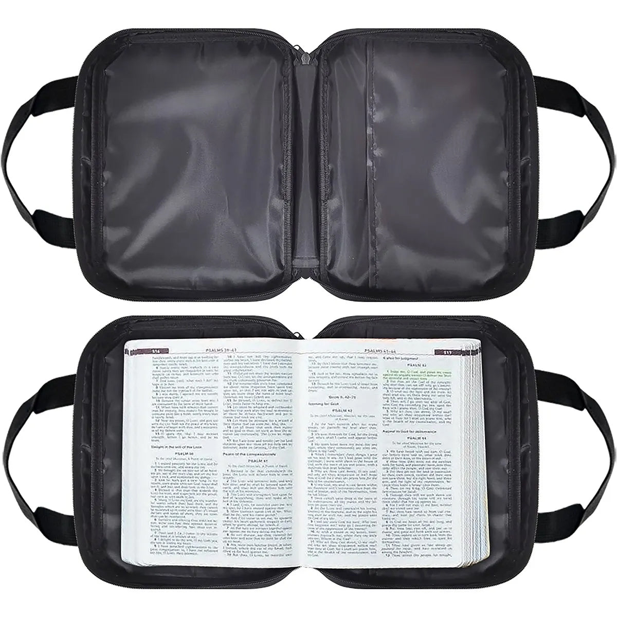 Personalized Canvas Bible Cover with Handle | Custom Christian Book Bag with Zipper | Uncover the sacred meaning of your name