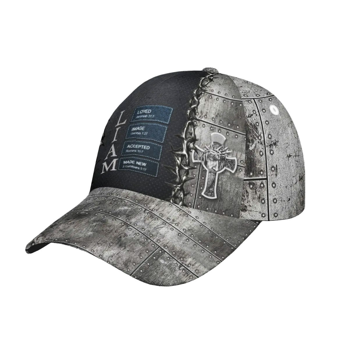 Uncover the sacred meaning of your name – Man Of GOD – Personalized Christian Cap with Name & Bible Verses