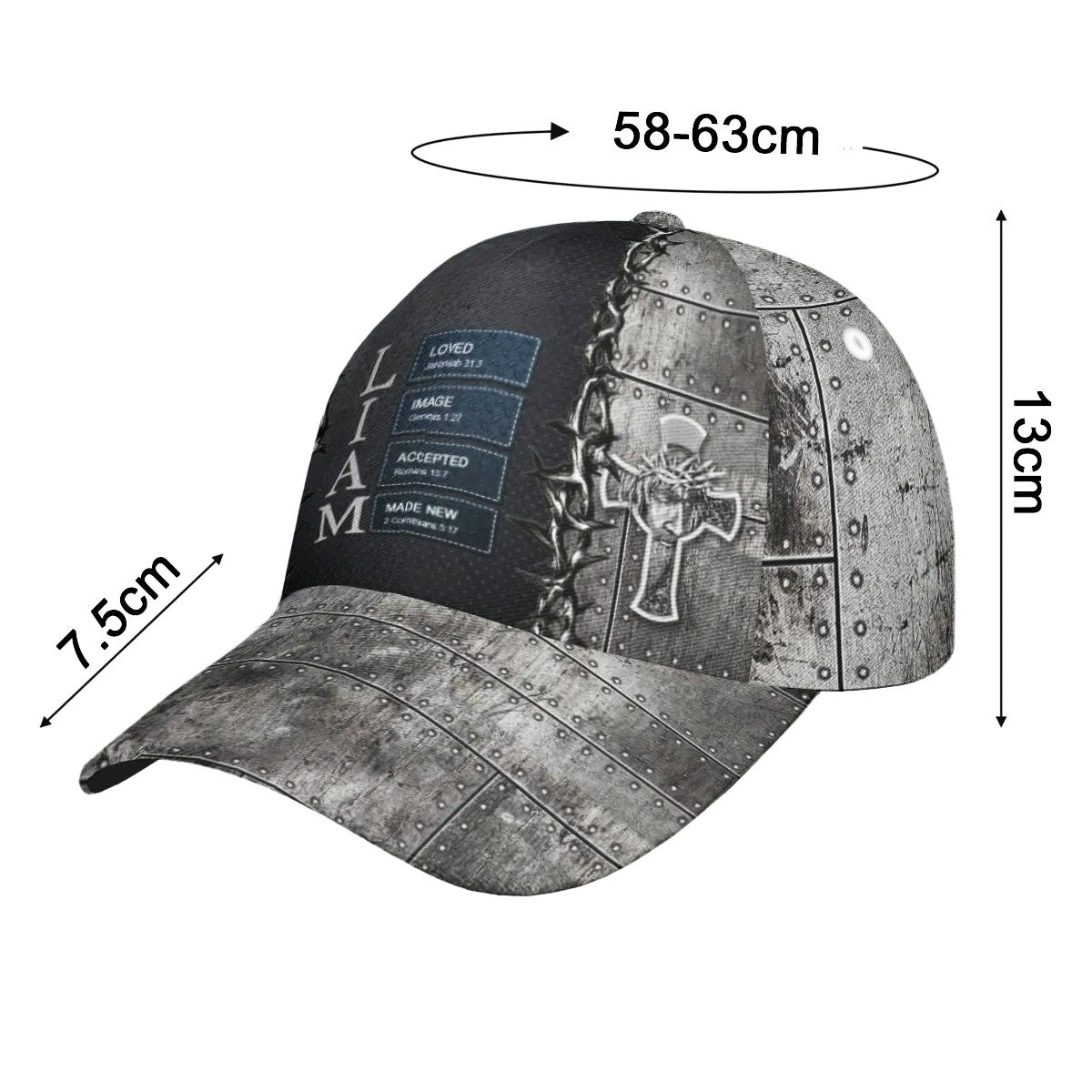 Uncover the sacred meaning of your name – Man Of GOD – Personalized Christian Cap with Name & Bible Verses