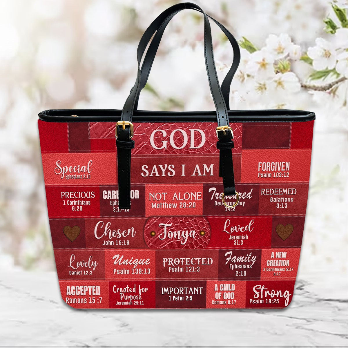 CHRISTIANARTBAG Crossbody Bag with Chain - Personalized Crossbody Bag with Chain - GOD SAYS I AM - CABCBC04300524