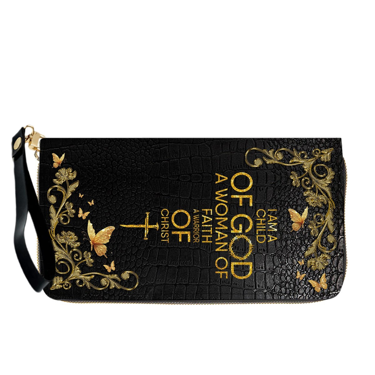 Personalized Leather Handbag with Custom Name & Bible Verse - Personalized Christian Leather Handbag & Wallet Set | CHRISTIANARTBAG™ CAB01010626