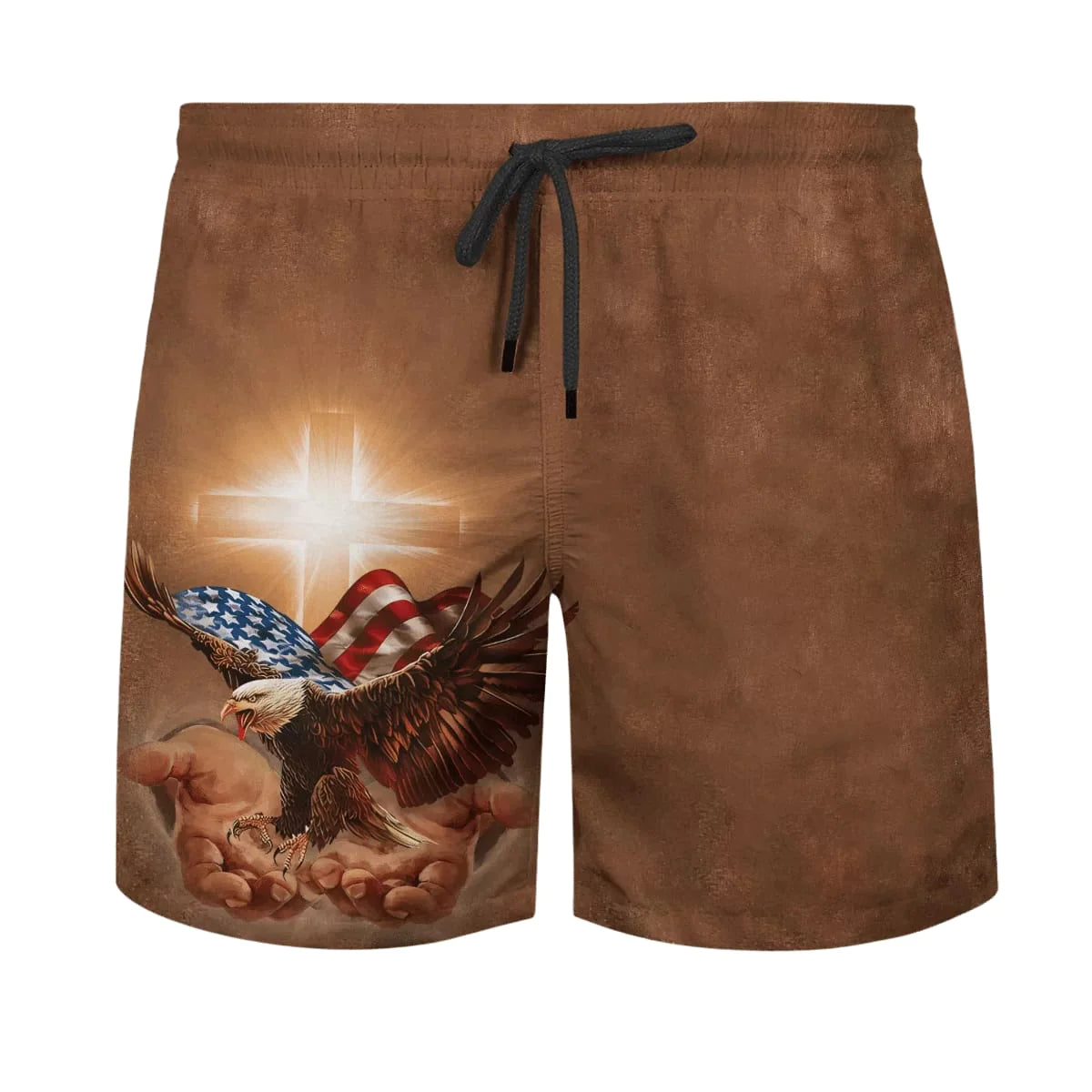 Christianartbag Hawaiian Shirt, One Nation Under God Jesus Holy In Hand Eagle Hawaiian Shirts, Christian Hawaiian Shirts For Men & Women. - Christian Art Bag