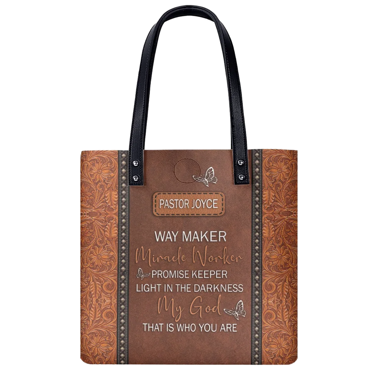 Christianartbag Shoulder Bag, Way Maker Miracle Worker Leather Shoulder Bag, Personalized Shoulder Bag, Gift For Women, CAB01091023. - Christian Art Bag