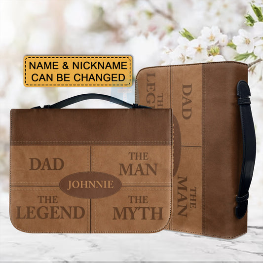 Personalized Bible Cover - Custom Dad Bible Cover: Personalized Tribute to The Legend - Customizable Christian Gift by CHRISTIANARTBAG - CAB06160524.