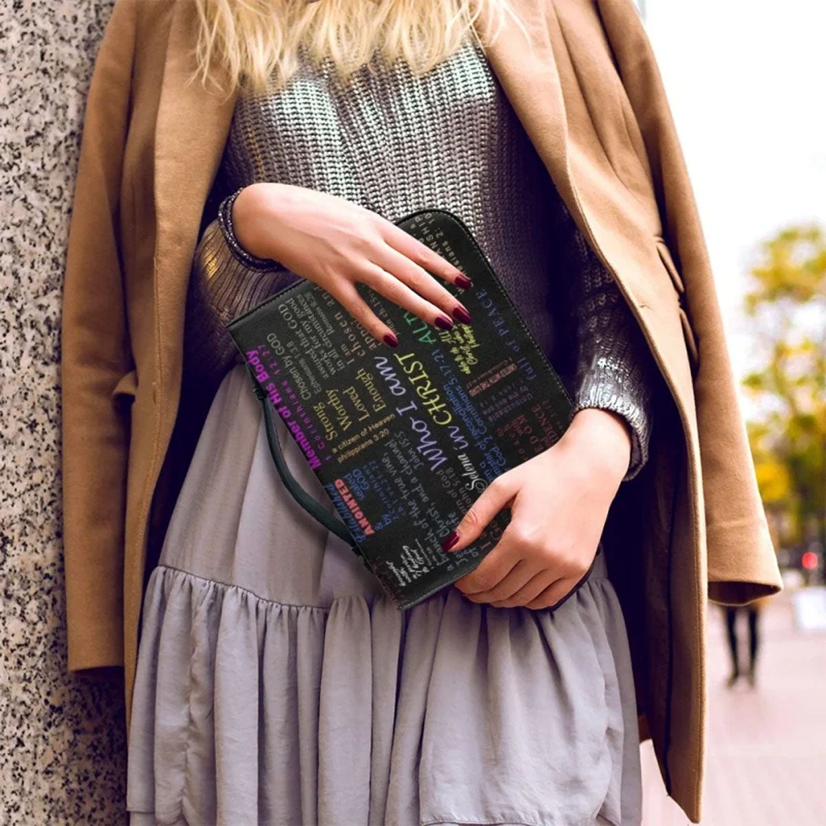 Christianartbag Bible Cover, Who I Am In Christ Bible Cover, Personalized Bible Cover, Mom Bible Cover, Mother Days Gifts, CAB221223. - Christian Art Bag