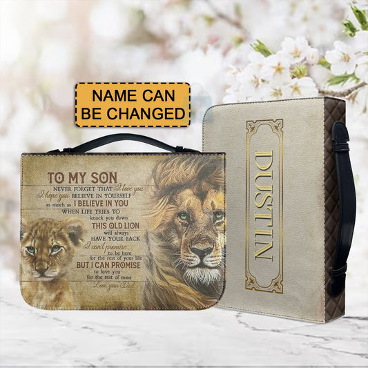 Christianartbag Bible Cover, To My Son From Mom Bible Cover, Personalized Bible Cover, Art Design Bible Cover, Christian Gifts, CAB04061223. - Christian Art Bag
