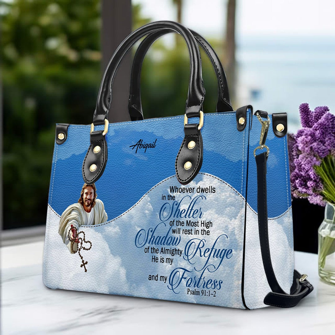Personalized Leather Handbag with Bible Verses – Christian Gift for Women | CHRISTIANARTBAG