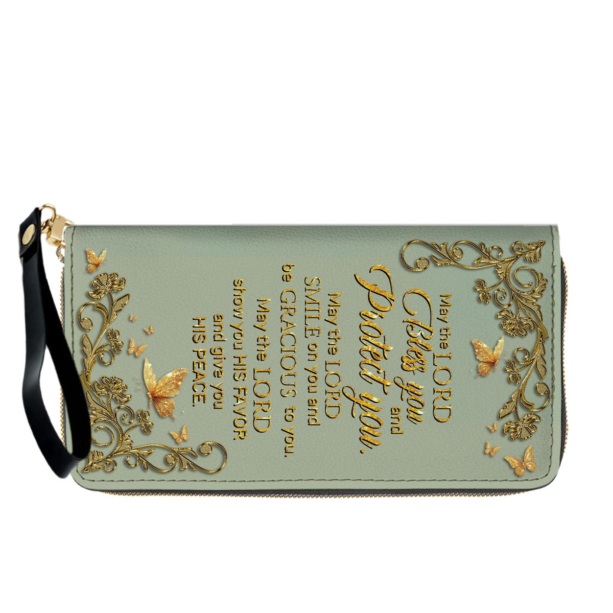 Personalized Leather Handbag & Long Wallet Set – Christian Bible Verse Gift for Women | CHRISTIANARTBAG CAB020226