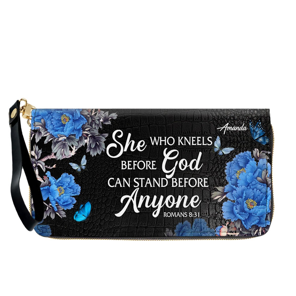 Personalized Christian Leather Handbag & Long Wallet Set – Christian Bible Verse Bag | CHRISTIANARTBAG CAB01012326