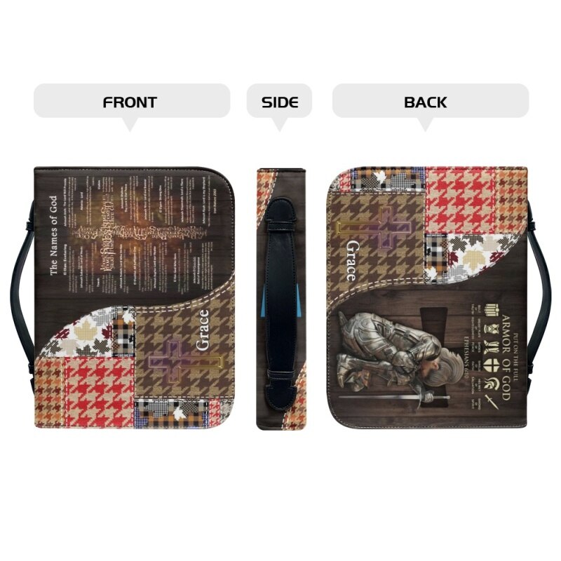 Christianartbag Bible Cover, Put On The Full Armor Of GOD Personalized Bible Cover, Personalized Bible Cover, Warrior Personalized Bible Cover, Christmas Gift, CABBBCV03230823. - Christian Art Bag