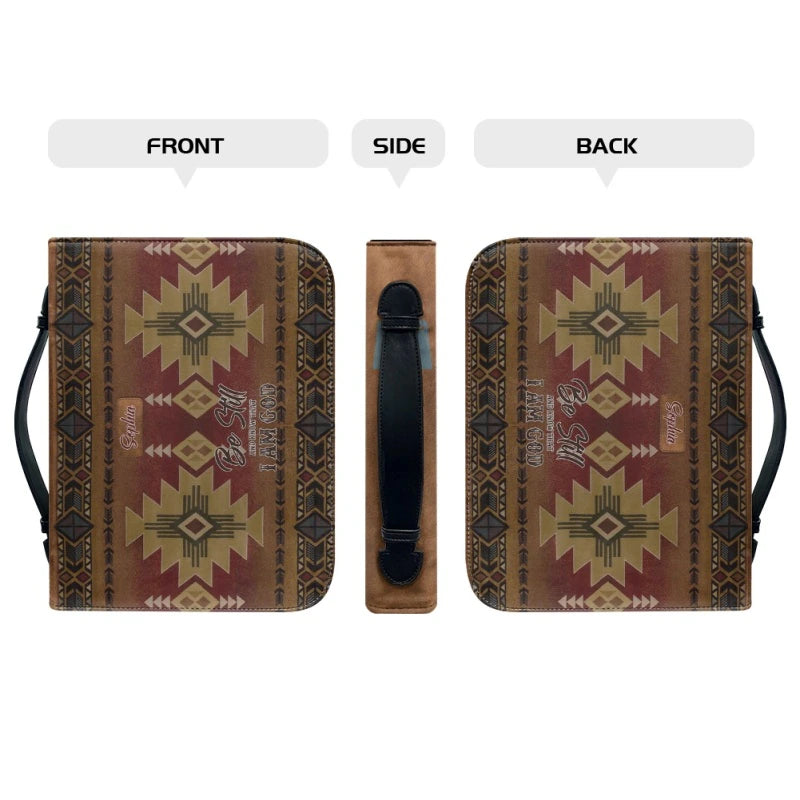 Christianartbag Bible Cover, Intage Hand-woven Southwest Lacing Design Personalized Bible Cover, Personalized Bible Cover, Christmas Gift, CABBBCV01080923. - Christian Art Bag