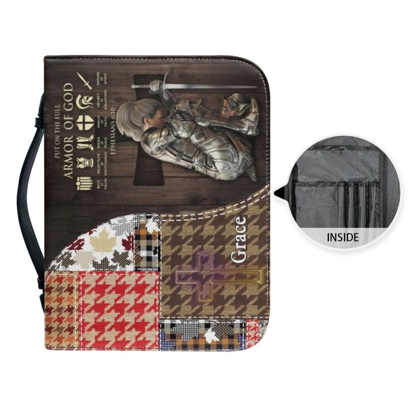 Christianartbag Bible Cover, Put On The Full Armor Of GOD Personalized Bible Cover, Personalized Bible Cover, Warrior Personalized Bible Cover, Christmas Gift, CABBBCV03230823. - Christian Art Bag