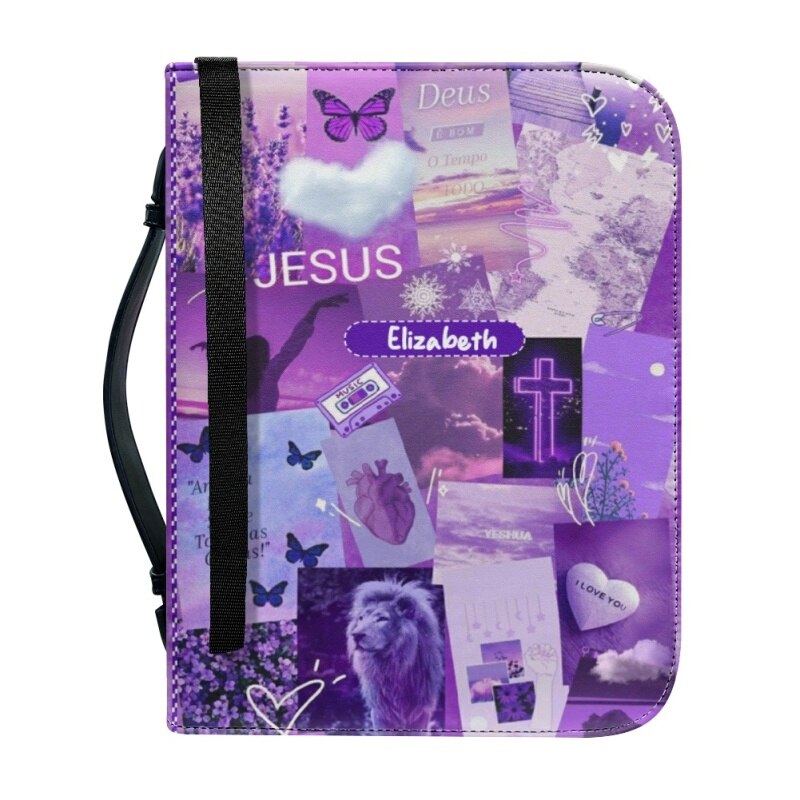 Christianartbag Bible Cover, My Bible Affirmations Personalized Bible Cover, Personalized Bible Cover, Purple Bible Cover, Christmas Gift, CABBBCV06160823. - Christian Art Bag