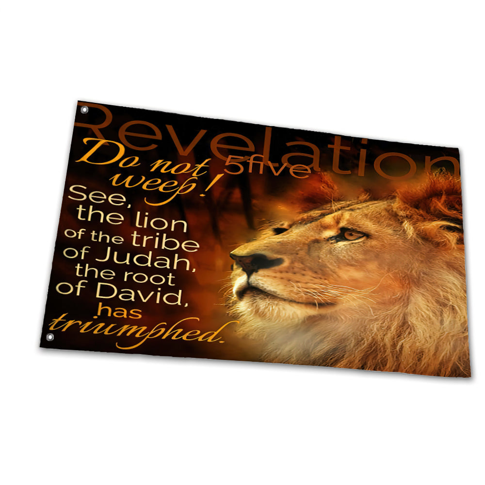 Christianartbag Home Decor, Tribe of Judah Lion Flag,Uv Fade Resistant Flag for Outdoor House Porch Welcome Holiday Home/School/Party Decoration,Garden Flag - Christian Art Bag