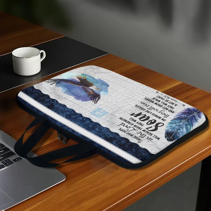 Christianartbag Laptop Bag, Those Who Hope In The Lord Laptop Bag, Personalized Laptop Bag, Laptop Bag, CABLTB01180823. - Christian Art Bag