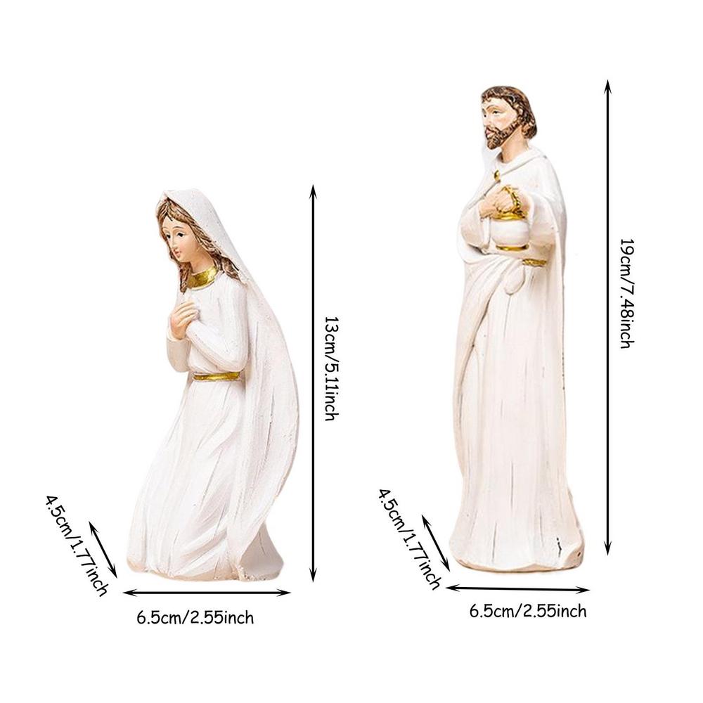 Christianartbag Home Decor, Birth Christmas Crib Nativity Scene Figures Catholic Christian Decor Home Decoration Orthodox Manger Church Utensils Jesus - Christian Art Bag