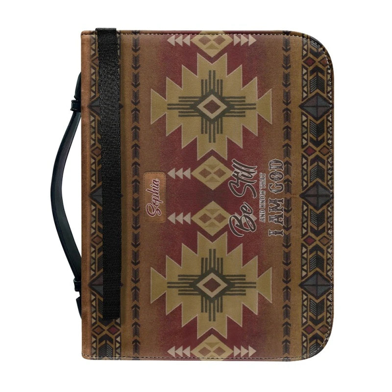 Christianartbag Bible Cover, Intage Hand-woven Southwest Lacing Design Personalized Bible Cover, Personalized Bible Cover, Christmas Gift, CABBBCV01080923. - Christian Art Bag