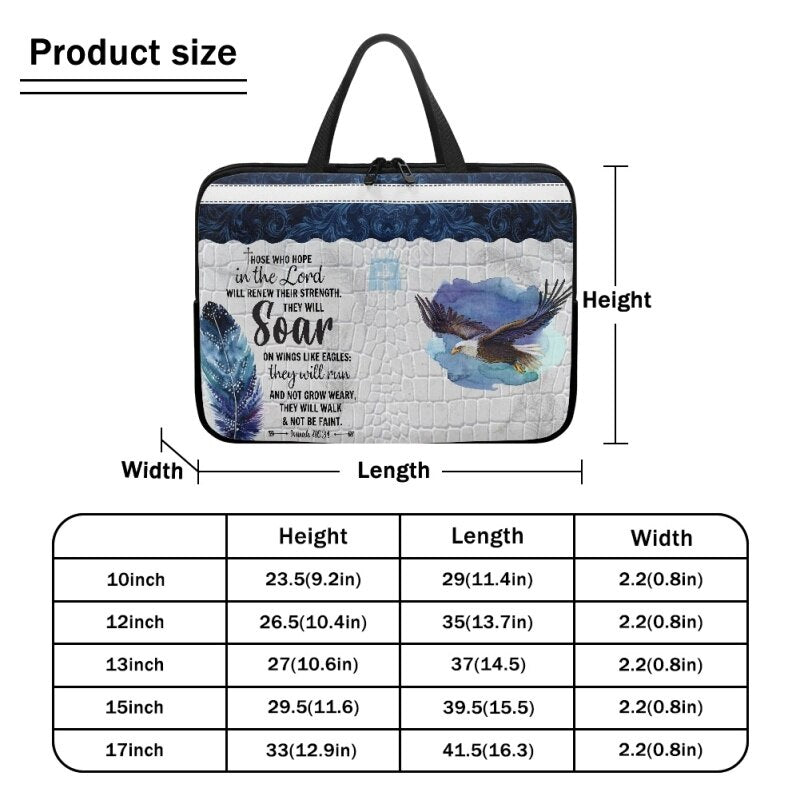 Christianartbag Laptop Bag, Those Who Hope In The Lord Laptop Bag, Personalized Laptop Bag, Laptop Bag, CABLTB01180823. - Christian Art Bag