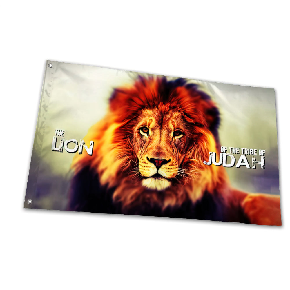 Christianartbag Home Decor, Tribe of Judah Lion Flag,Uv Fade Resistant Flag for Outdoor House Porch Welcome Holiday Home/School/Party Decoration,Garden Flag - Christian Art Bag