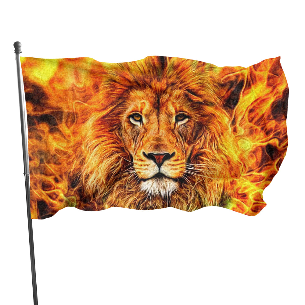 Christianartbag Home Decor, Tribe of Judah Lion Flag,Uv Fade Resistant Flag for Outdoor House Porch Welcome Holiday Home/School/Party Decoration,Garden Flag - Christian Art Bag