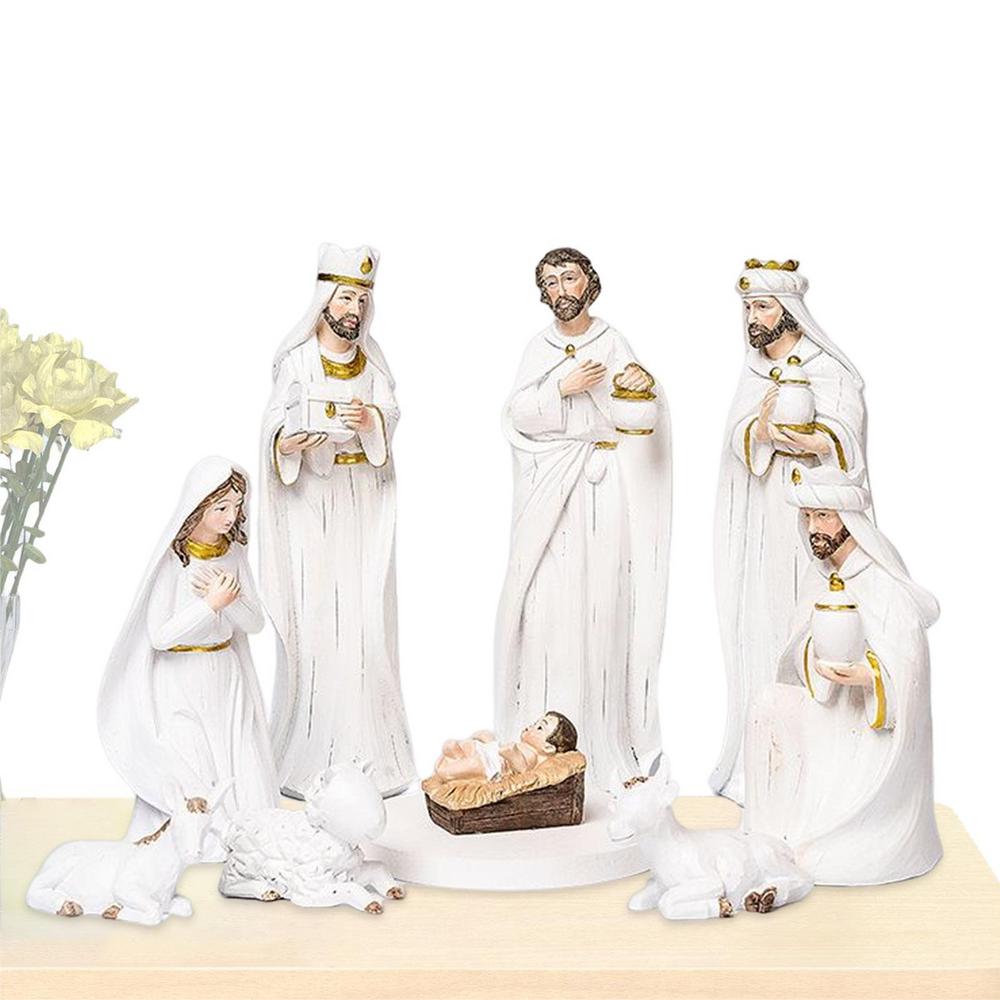 Christianartbag Home Decor, Birth Christmas Crib Nativity Scene Figures Catholic Christian Decor Home Decoration Orthodox Manger Church Utensils Jesus - Christian Art Bag