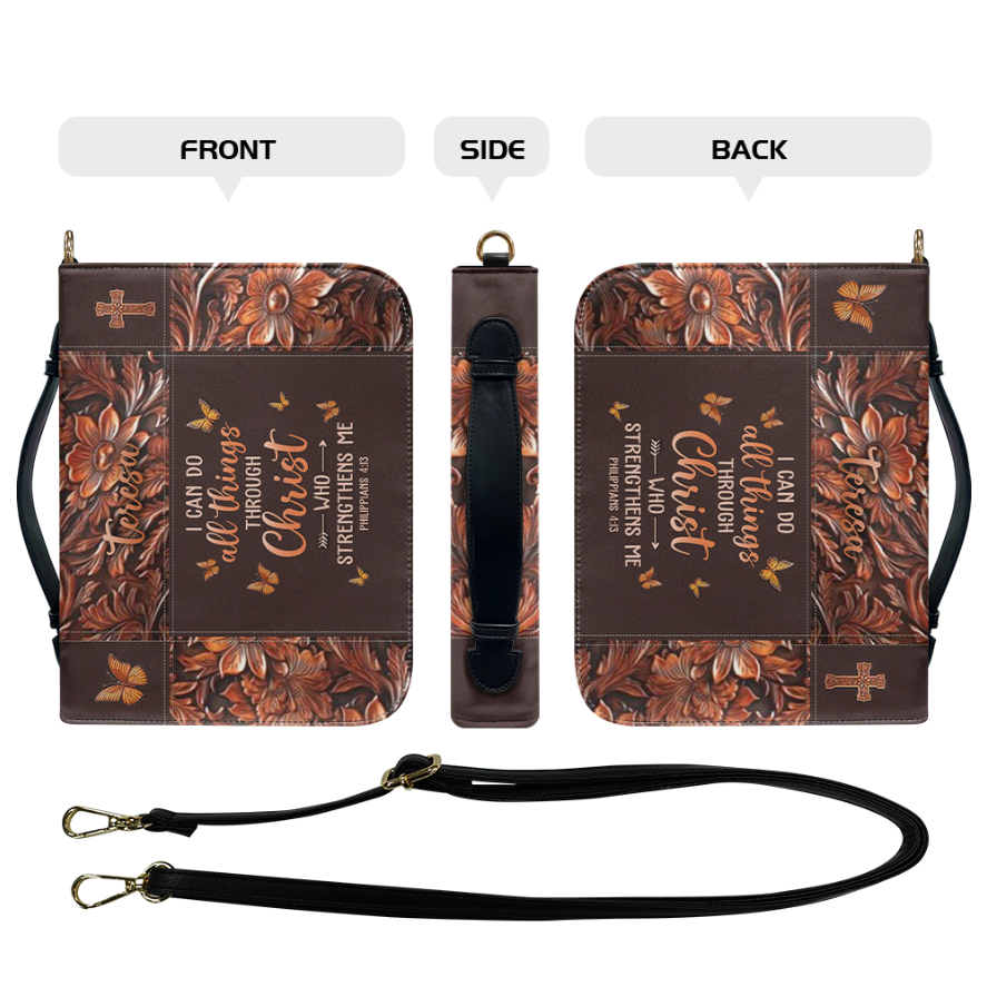 Christianartbag Handbags, I Can Do All Things Through Christ Philippians 4 13 Leather Handbag, Handbag Design, Personalized Leather Handbag, Gifts for Women, CABLTB01271123.