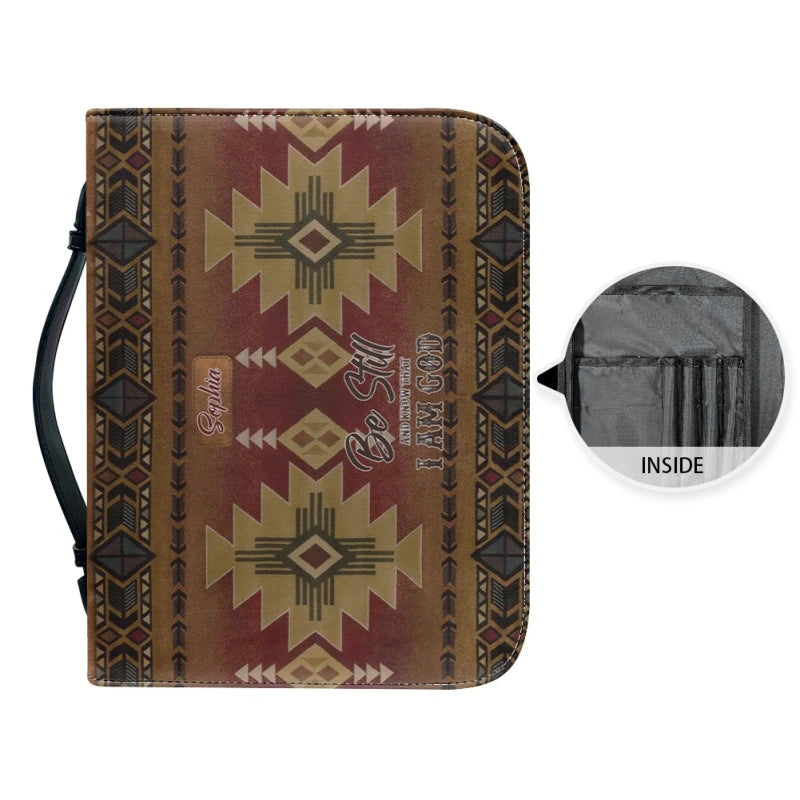 Christianartbag Bible Cover, Intage Hand-woven Southwest Lacing Design Personalized Bible Cover, Personalized Bible Cover, Christmas Gift, CABBBCV01080923. - Christian Art Bag