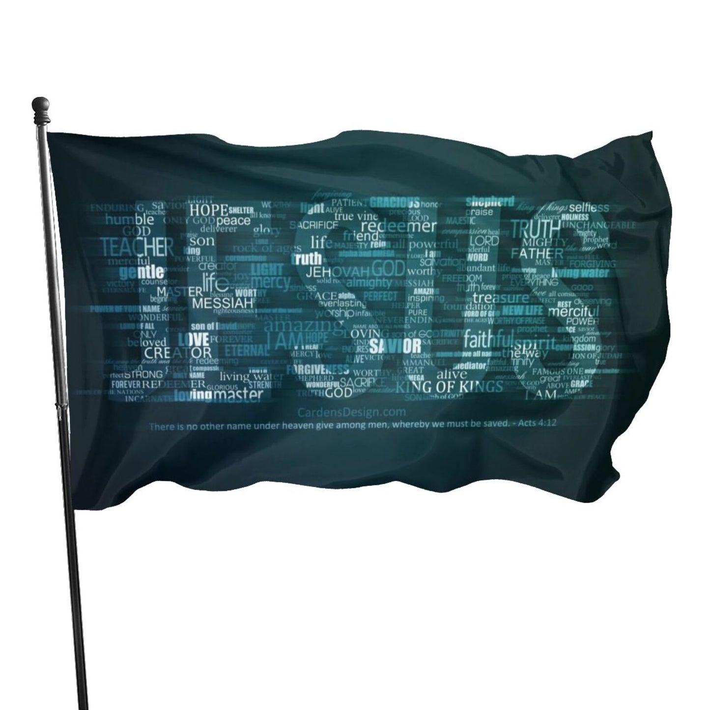 Christianartbag Flag Decor, Christianity JESUS Flag Home Room Dormitory Decoration Outdoor Decor Polyester Banners and Flags Brass Grommets Women Men Gift - Christian Art Bag