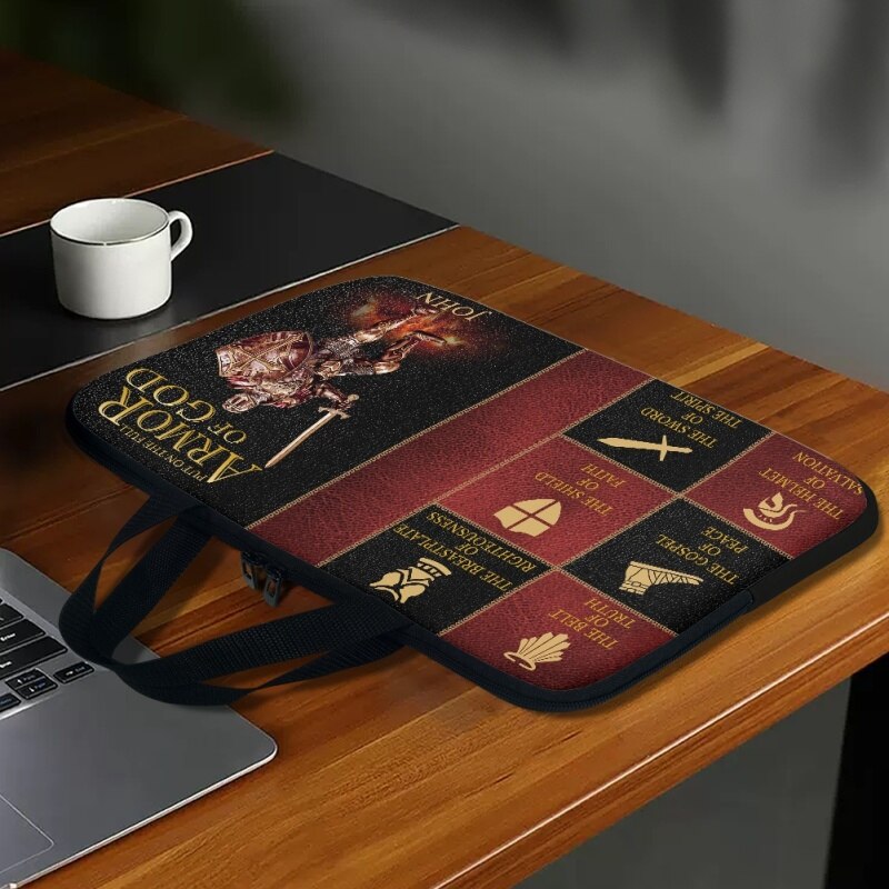 Christianartbag Laptop Bag, Put On The Full Armor Of God Laptop Bag, Personalized Laptop Bag, Laptop Bag, CABLTB03180823. - Christian Art Bag