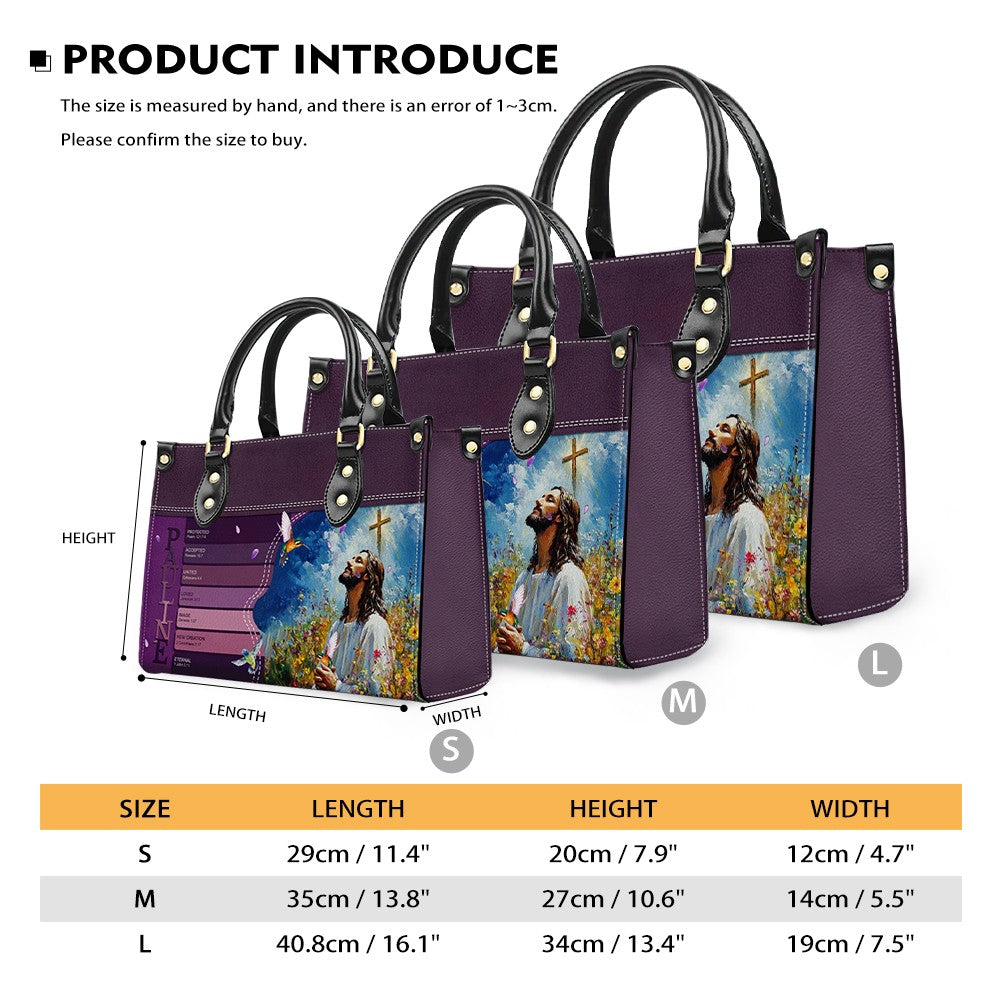 Christianartbag Handbags- Uncover the sacred meaning of your name - Personalized Leather Handbag - CABLTB0113225